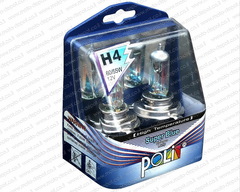 זוג מנורות הלוגן H4 Super Blue,H4 Super Blue X 2